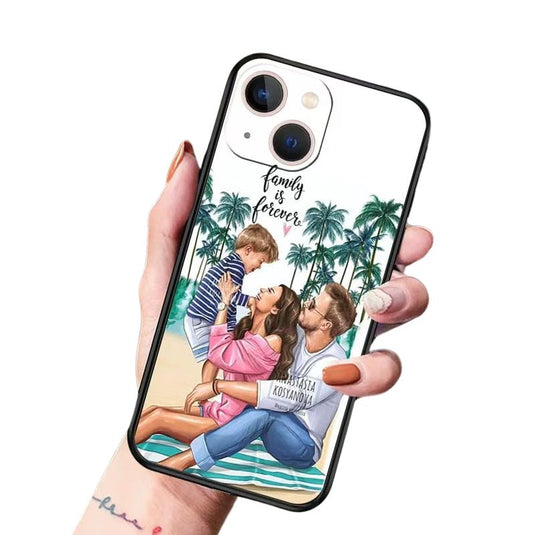 [Family Series] iPhone 15 Series Dad Mom Pricess & Prince Soft TPU Case