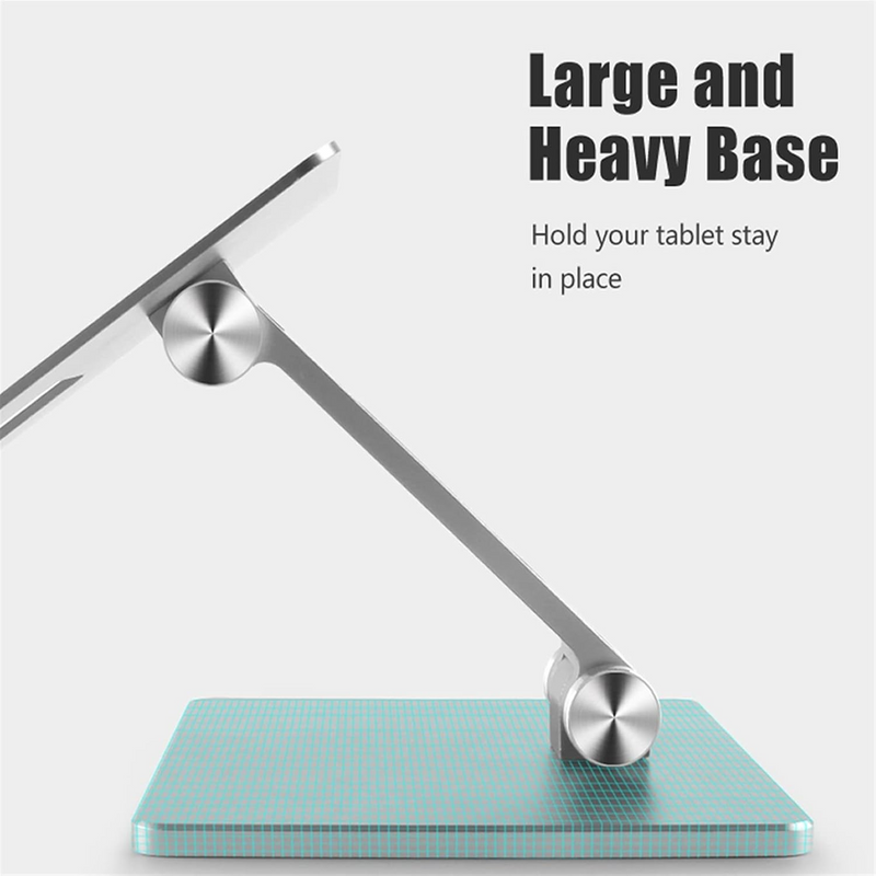 Load image into Gallery viewer, [Up to 13 Inch] Dual Shafts Adjustable Foldable Desktop Aluminum Tablet Holder
