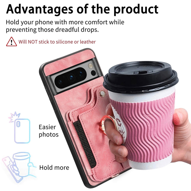 Load image into Gallery viewer, [With Card Slot] Google Pixel 9/A/Pro/XL - Vintage Detachable Wallet Shockproof Stand Phone Case
