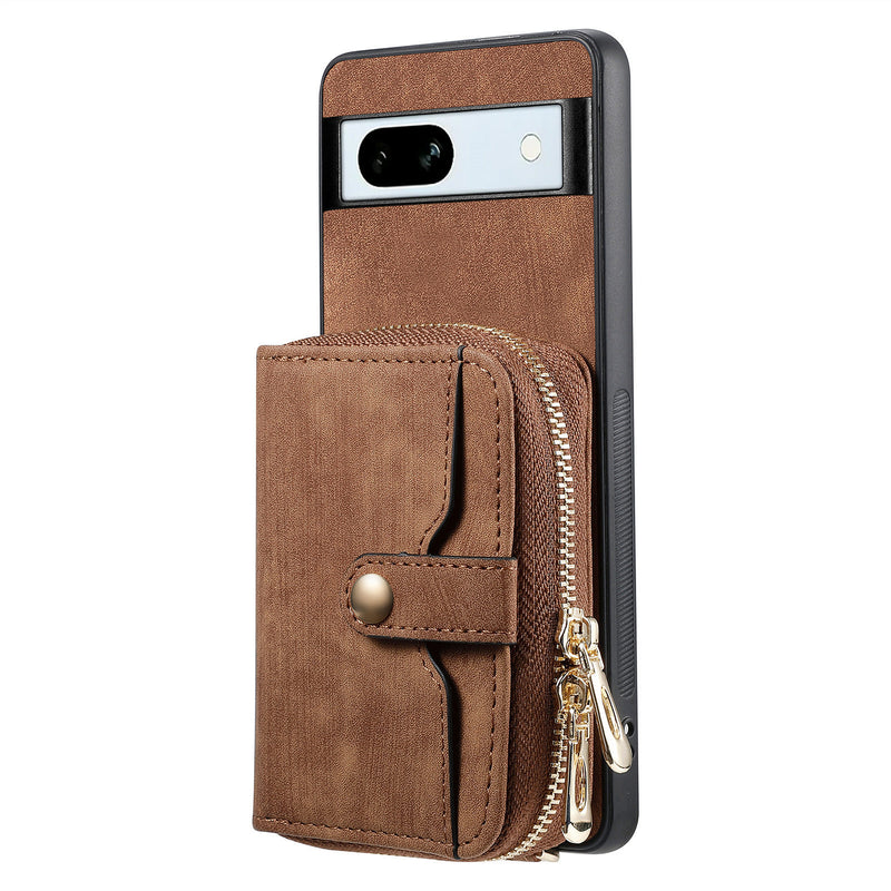 Load image into Gallery viewer, [With Card Slot] Google Pixel 9/Pro/Pro XL - Women Crossbody Zip PU Leather Wallet With Lanyard Drop proof Case - i-Station Mobile Phone &amp; Electronic Device Repair and Accessories
