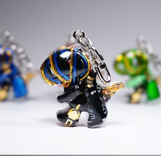 Cyberpunk Dino Car Keychain – Compact, Lightweight & Stylish