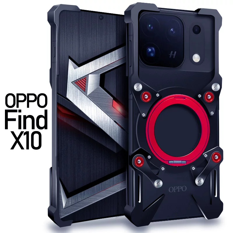 Load image into Gallery viewer, [With 360° Rotating Stand] OPPO Find X10/Pro Max/X10 E - Aluminum Alloy Metal Frame Shockproof Case - i-Station Mobile Phone &amp; Electronic Device Repair and Accessories
