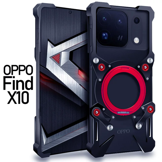 [With 360° Rotating Stand] OPPO Find X10/Pro Max/X10 E - Aluminum Alloy Metal Frame Shockproof Case - i-Station Mobile Phone & Electronic Device Repair and Accessories