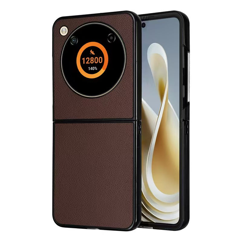 Load image into Gallery viewer, ZTE Nubia Flip Minimalist Shockproof Flip Genuine Leather Case
