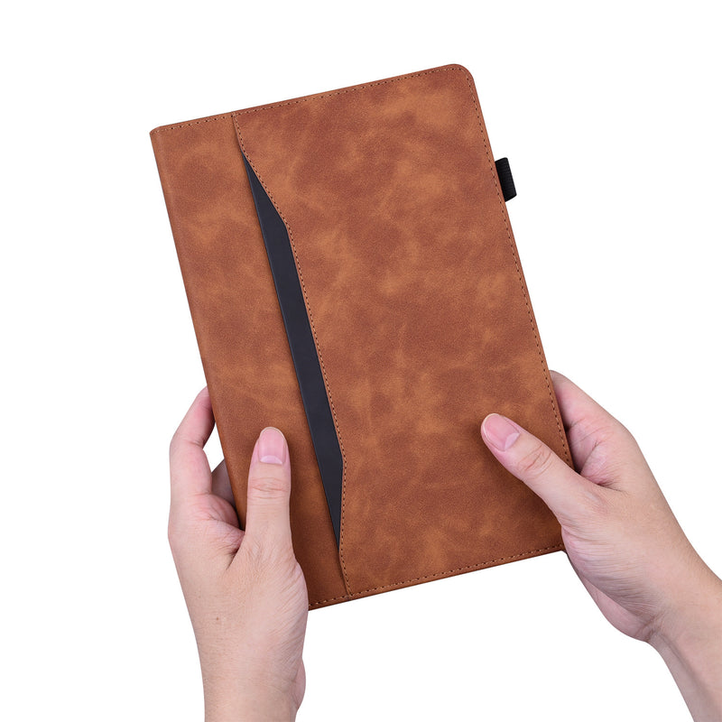 Load image into Gallery viewer, [With Pen Slot] Samsung Galaxy Tab S10 FE Plus (2025) 13.1&quot; Matte Color-Block Samsung Tablet Leather Case
