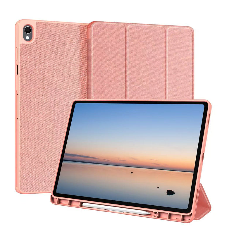 Load image into Gallery viewer, [With Pen Slot] Samsung Galaxy Tab S12 Plus (2026) 12.4" Premium PU Fabric Texture Shockproof Case
