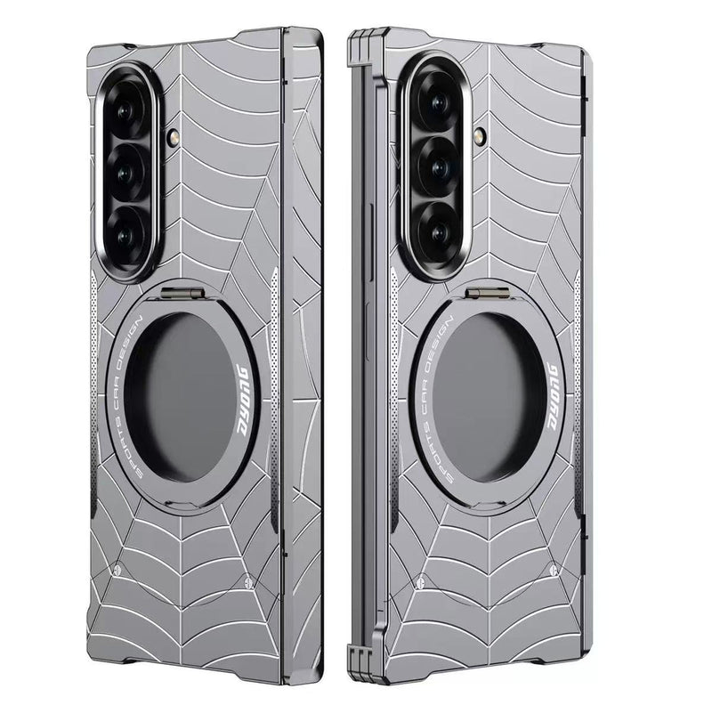 Load image into Gallery viewer, Samsung Galaxy Z Fold8 Ultra 5G (SM-F976) Frameless Mecha Metal Spider-Man Rotating Magnetic Stand Case
