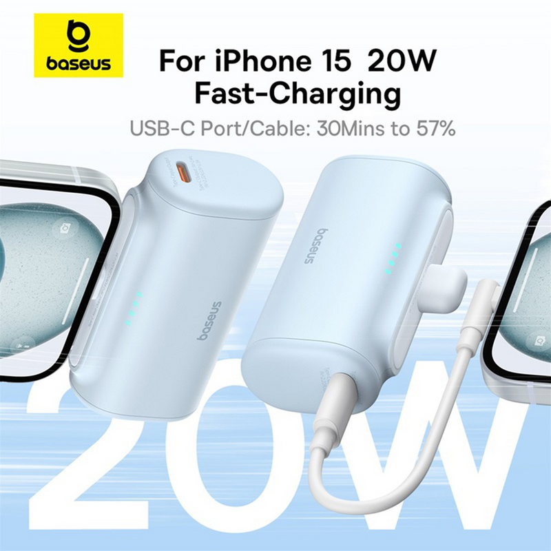 Load image into Gallery viewer, Baseus Compact Fast Charging Power Bank Type-C Edition 5000mAh 20W
