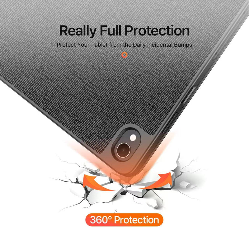 Load image into Gallery viewer, [With Pen Slot] Samsung Galaxy Tab S12 Plus (2026) 12.4" Premium PU Fabric Texture Shockproof Case
