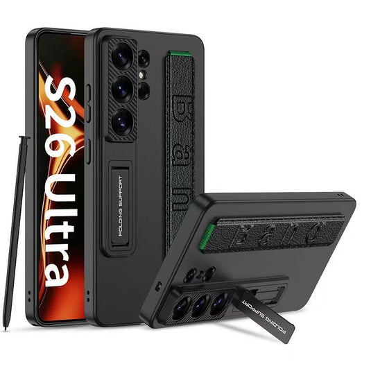 Samsung Galaxy S26 Ultra - Wrist Strap Stand Shockproof Protective Case