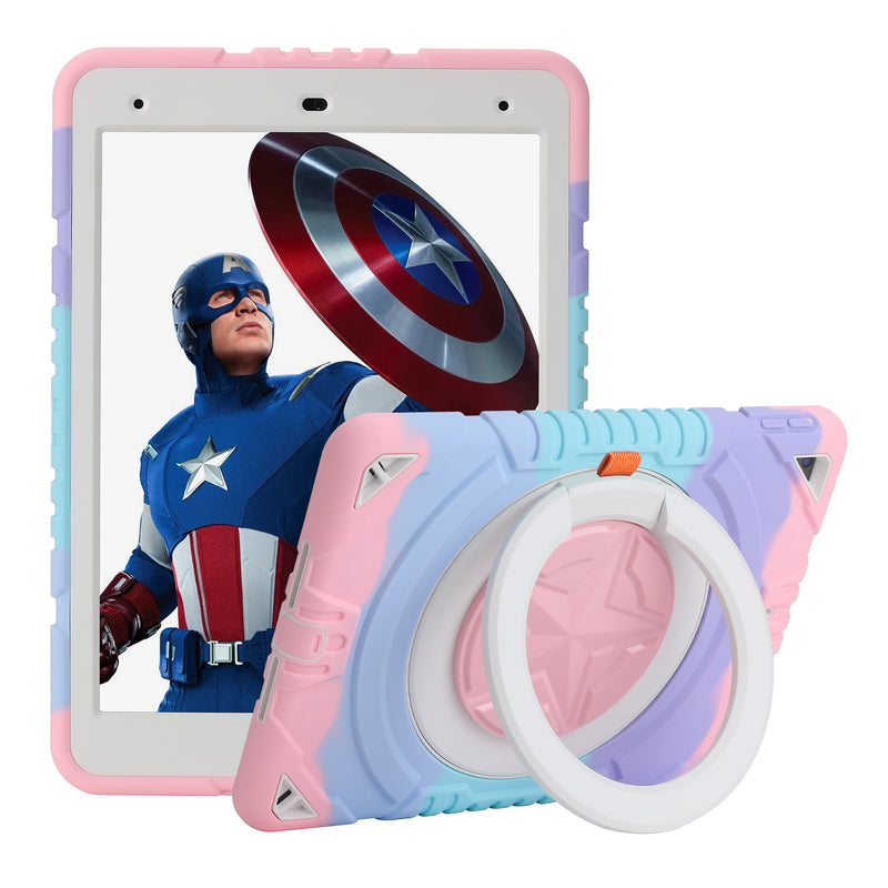 Load image into Gallery viewer, [Built-in Rotating Stand] Apple iPad 7/8/9 10.2&#39;&#39; 7/8/9th Gen (2019/2020/2021) Silicone Full-cover Children&#39;s Drop-resistant Case
