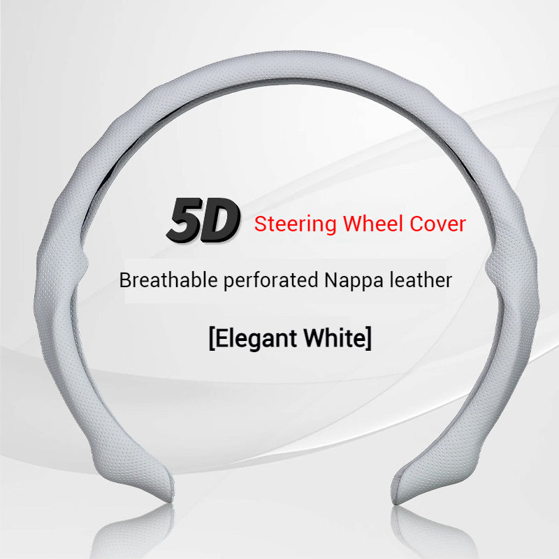 Load image into Gallery viewer, [38 CM] Universal 5D Car Steering Wheel Covers for All Seasons, Sporty Non-Slip Napa Leather with Perforated Breathable Design - i-Station Mobile Phone &amp; Electronic Device Repair and Accessories
