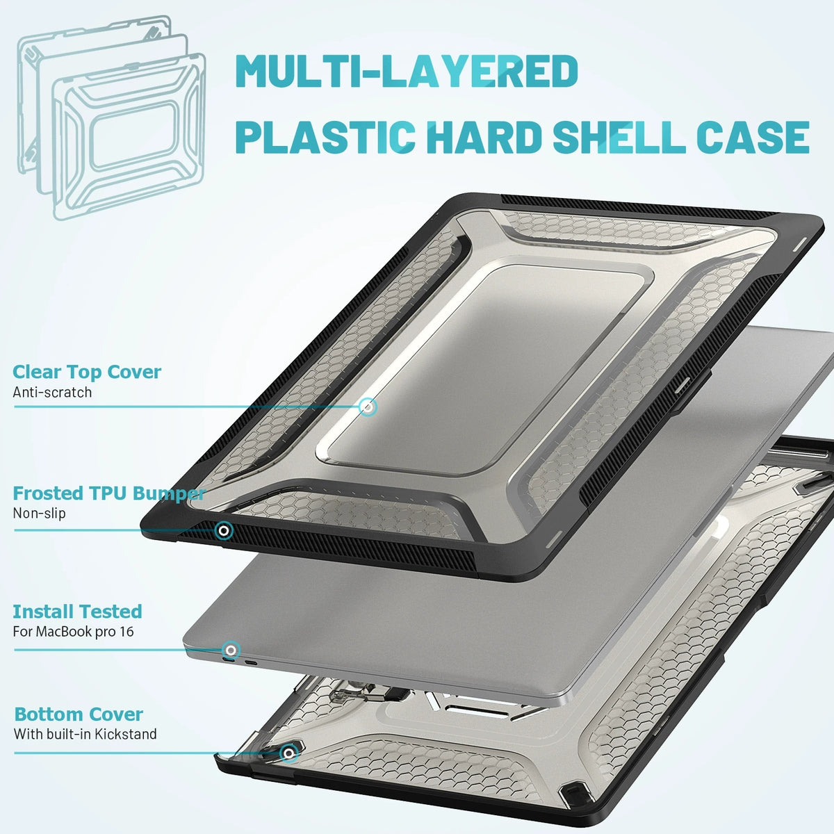 MacBook Air 15.3" 2023 A2941/A3114 Shockproof Heavy Duty Tough Case Cover - i-Station Mobile Phone & Electronic Device Repair and Accessories