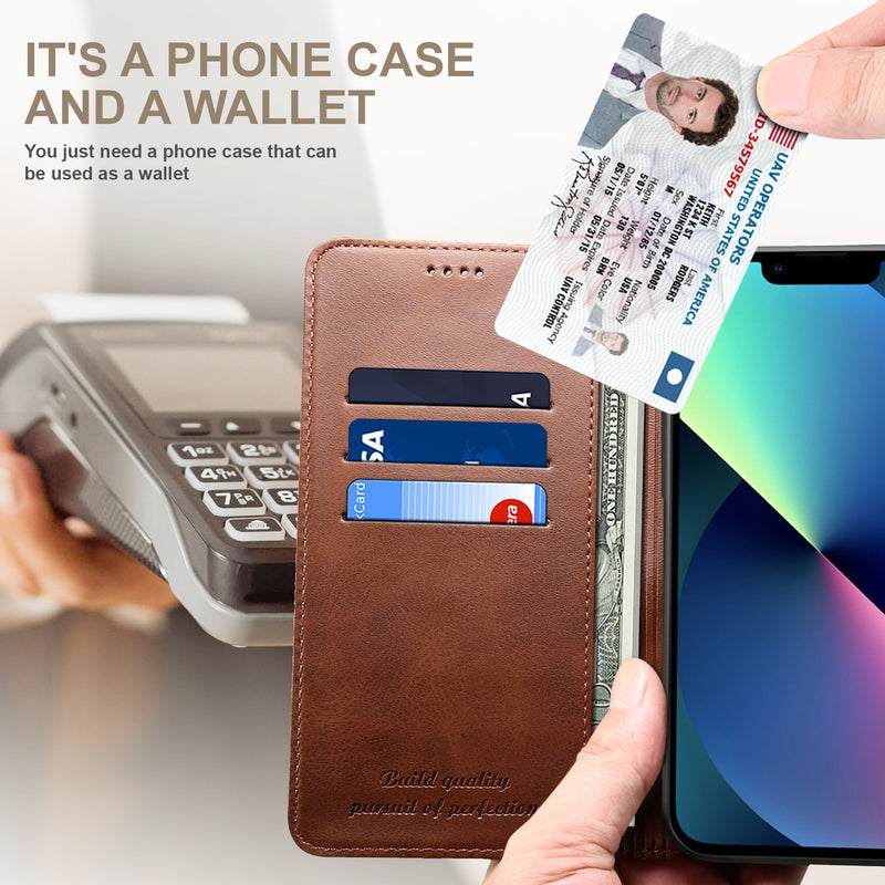 Load image into Gallery viewer, [With Card Slot] Apple iPhone X/XS/XR/XS Max Leather Flip Shockproof Wallet Series Case
