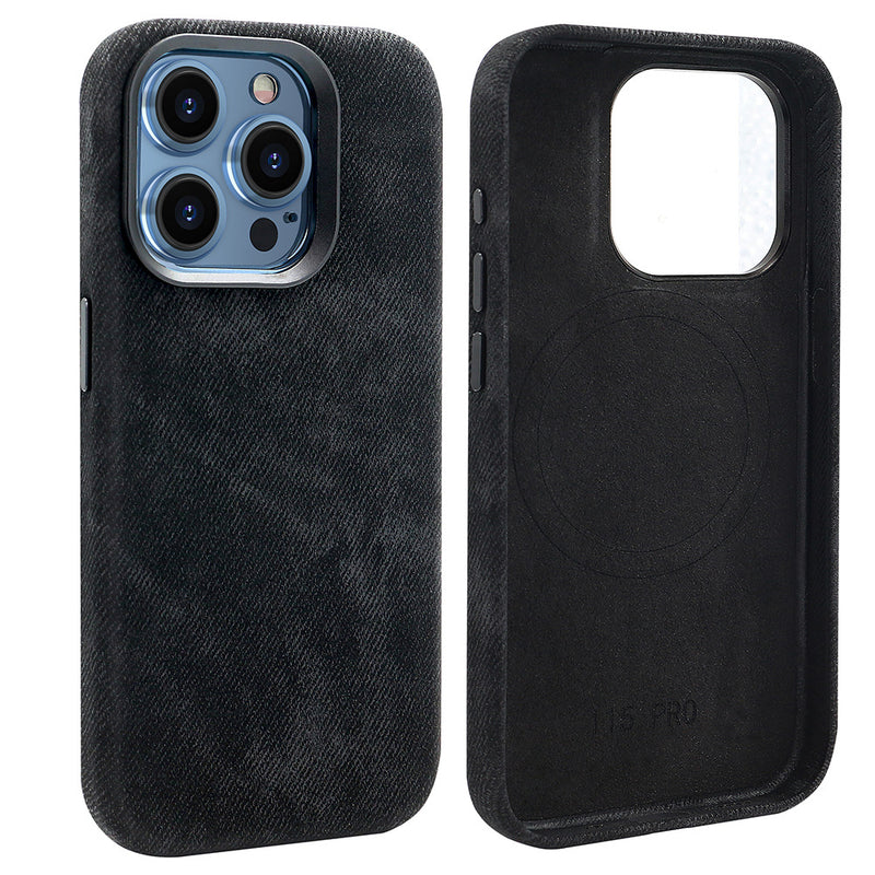 Load image into Gallery viewer, Apple iPhone 13/Pro/Pro Max Fibrous Leather Velvet Texture Shockproof Protective Case
