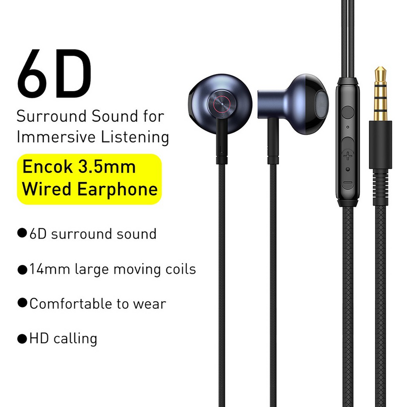 Load image into Gallery viewer, Baseus Encok 3.5mm Wired Earphone H19
