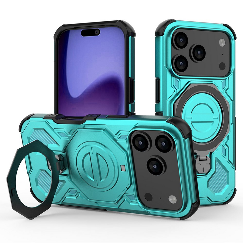 Load image into Gallery viewer, [ Magsafe Compatible][Built-in Stand] Apple iPhone 17/Air/Pro/Max - Shield Shockproof Rugged Heavy Duty Case
