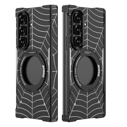 Samsung Galaxy Z Fold8 Ultra 5G (SM-F976) Frameless Mecha Metal Spider-Man Rotating Magnetic Stand Case