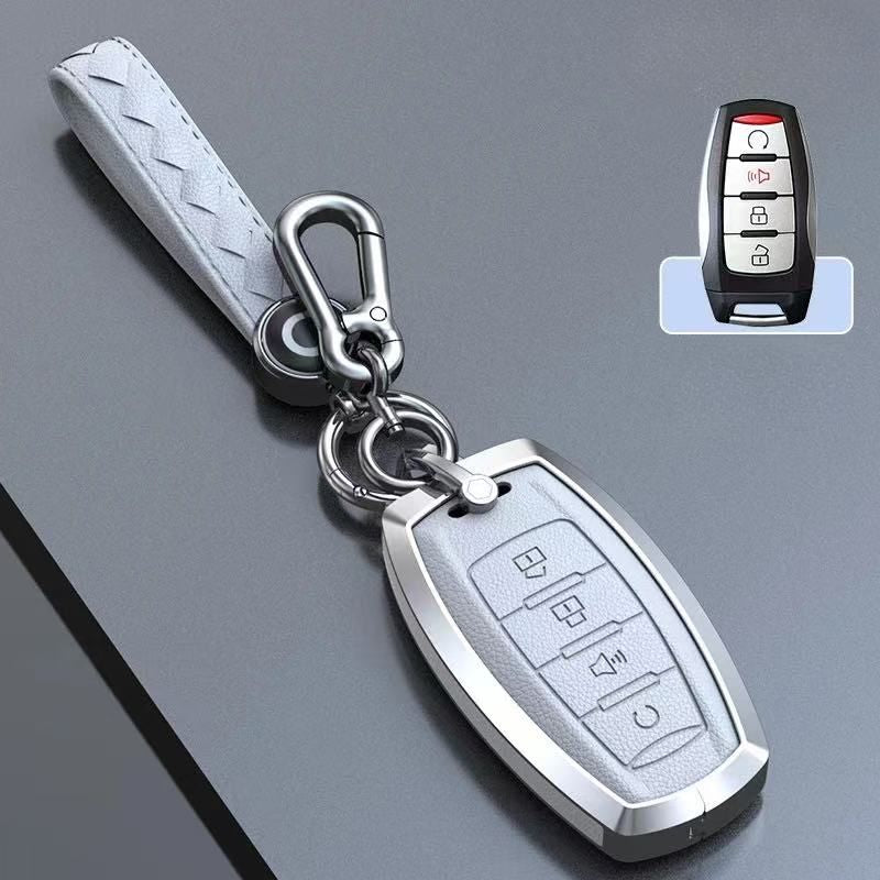 Load image into Gallery viewer, Great Wall Zinc Alloy Leather Car Key Fob Case Cover For GWM Cannon (Pao) Passenger, Commercial
