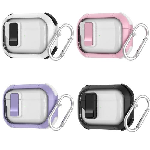 Apple AirPods 1/2 -  Clear PC TPU Hard Silicone Case Custom Switch Magnetic Open Shockproof Charging Cover Case