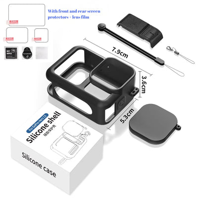 GoPro Hero13 Hero 13 Silicone Protective Case with Battery Cover, Lens Cap, Wrist Strap & Full Screen + Lens Film Set - i-Station Mobile Phone & Electronic Device Repair and Accessories