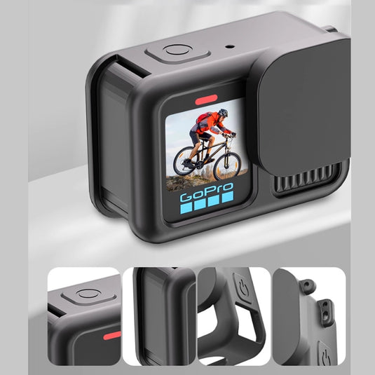 GoPro Hero13 Hero 13 Silicone Protective Case with Battery Cover, Lens Cap, Wrist Strap & Full Screen + Lens Film Set - i-Station Mobile Phone & Electronic Device Repair and Accessories