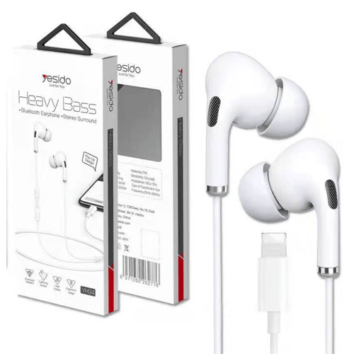 [YH34 & YH37][Lightning Port] Heavy Bass Yesido Wired Earphone Headset Headphone With Mic For Apple iPhone / iPad