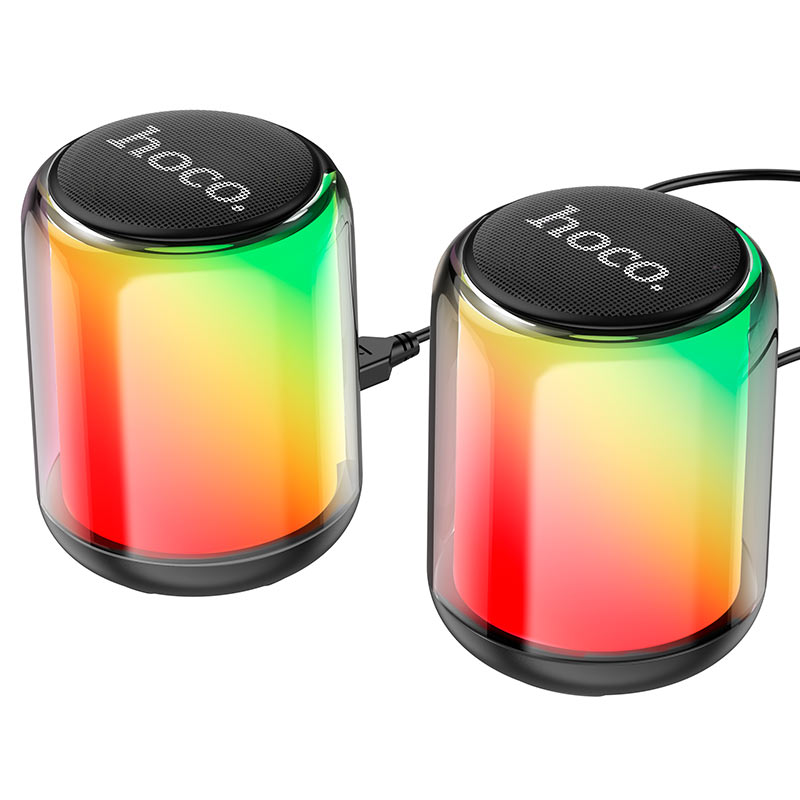 Load image into Gallery viewer, [BS56] HOCO Wireless and Wired Desktop Office Gaming Speakers With Colorful RGB Light Effect - Polar Tech Australia
