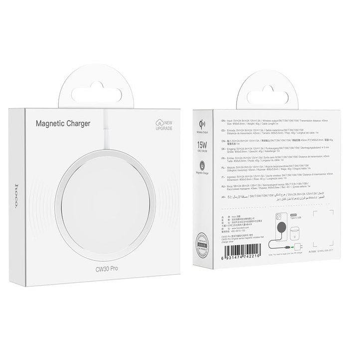 [CW30 Pro] HOCO 15W Magnetic Fast Charging Magsafe Wireless Charger For iPhone 12/13/14