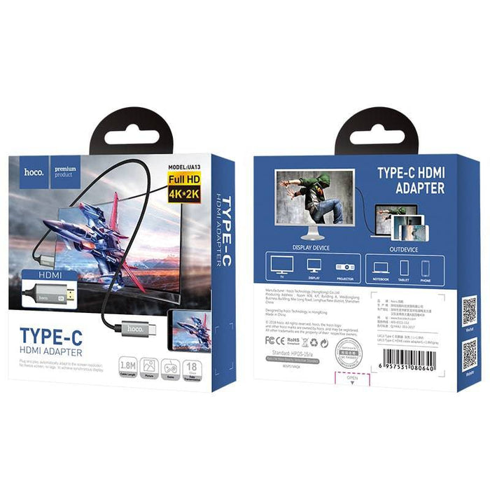HOCO TYPE-C to HDMI 4K HDTV TV Digital Smart Converter Cable (UA13)