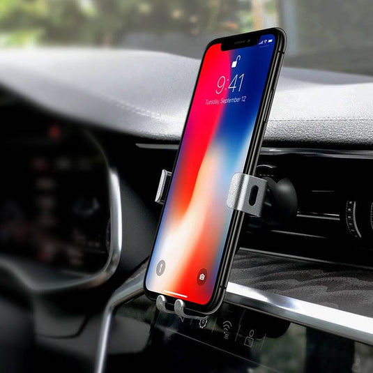 HOCO Universal Metal Armour Aircon Vent Flow Gravity Phone Holder (CA56) - Polar Tech Australia