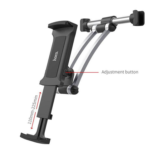 HOCO Universal Universal Car Rear Seat Headrest Mount & Extendable Arm Holder For Phone & Tablet (CA62) - Polar Tech Australia