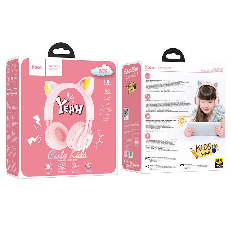 Load image into Gallery viewer, [W39] HOCO Bluetooth Wireless Cat Ear Kid Cute Style Headphone - Polar Tech Australia
