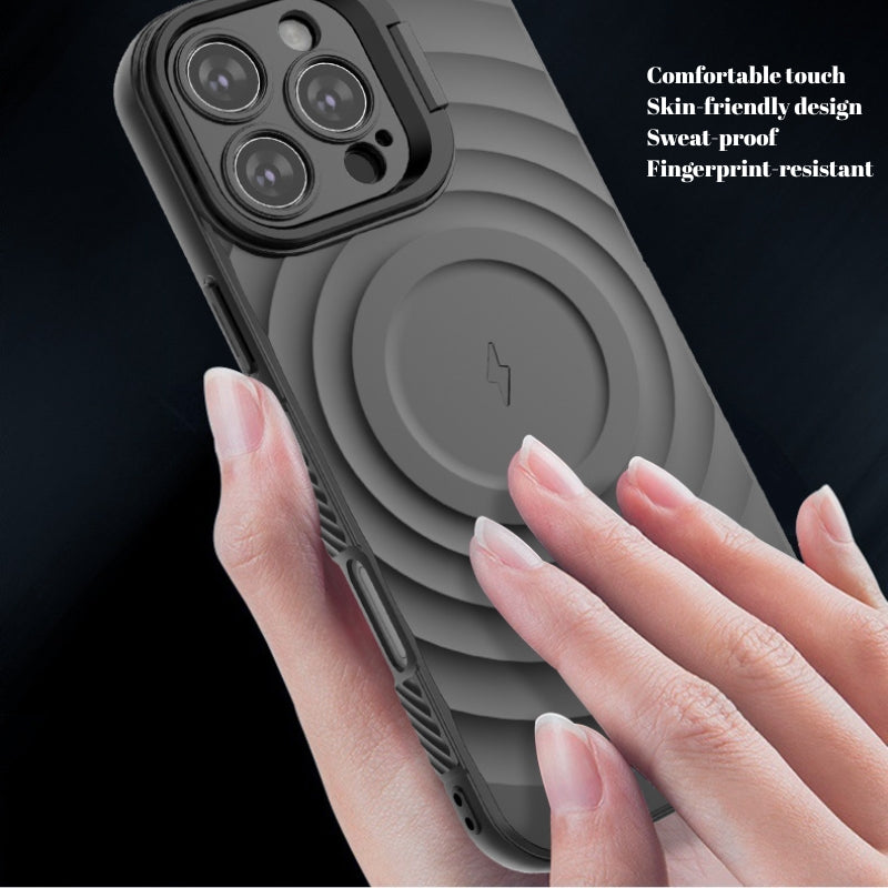 Load image into Gallery viewer, iPhone 16/Plus/Pro/Pro Max MagSafe TPU Case with Camera Stand, Shockproof &amp; Anti-Fingerprint Design
