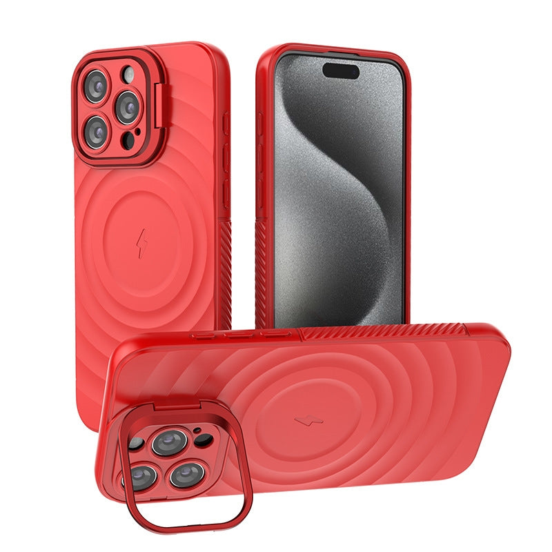 Load image into Gallery viewer, iPhone 16/Plus/Pro/Pro Max MagSafe TPU Case with Camera Stand, Shockproof &amp; Anti-Fingerprint Design
