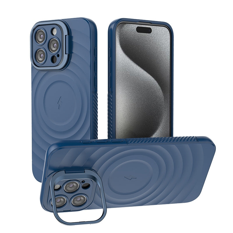 Load image into Gallery viewer, iPhone 16/Plus/Pro/Pro Max MagSafe TPU Case with Camera Stand, Shockproof &amp; Anti-Fingerprint Design
