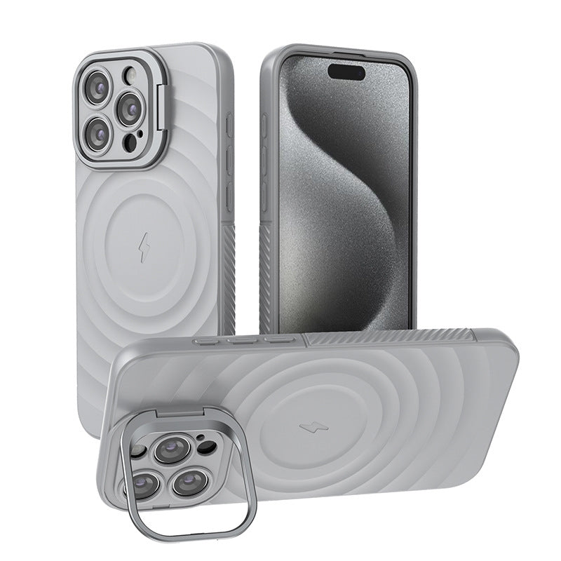 Load image into Gallery viewer, iPhone 16/Plus/Pro/Pro Max MagSafe TPU Case with Camera Stand, Shockproof &amp; Anti-Fingerprint Design
