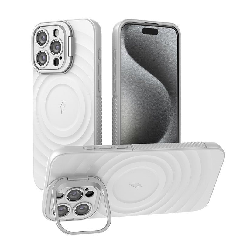 Load image into Gallery viewer, iPhone 16/Plus/Pro/Pro Max MagSafe TPU Case with Camera Stand, Shockproof &amp; Anti-Fingerprint Design
