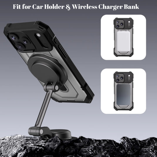 iPhone 17/Air/Pro/Pro Max MagSafe Shockproof Adventure Case with Kickstand