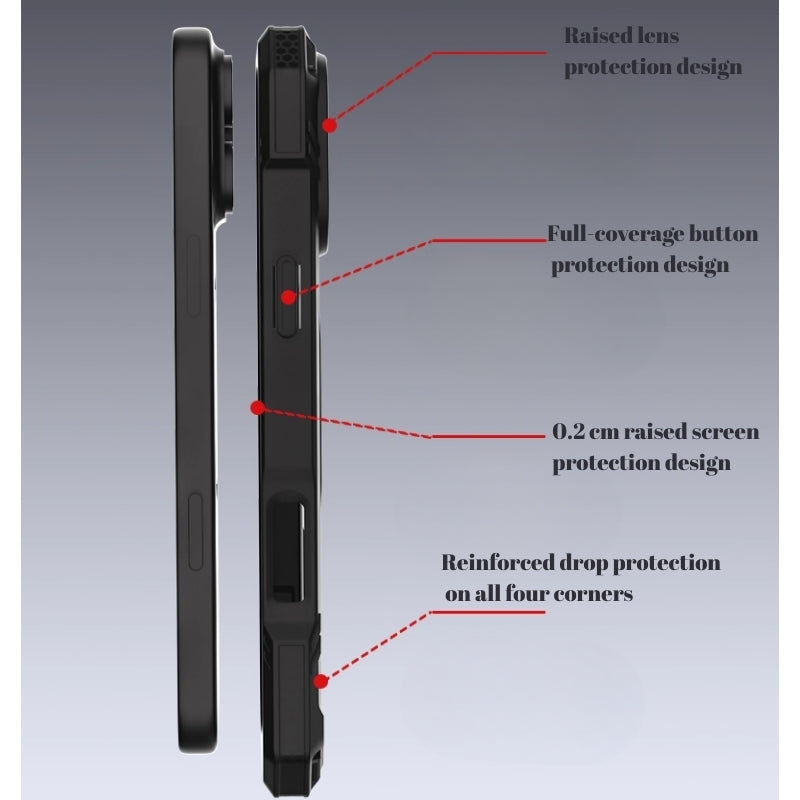 Load image into Gallery viewer, iPhone 17/Air/Pro/Pro Max MagSafe Shockproof Adventure Case with Kickstand
