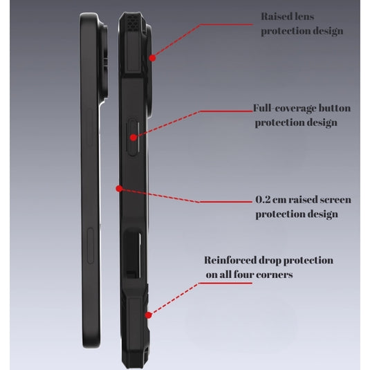 iPhone 17/Air/Pro/Pro Max MagSafe Shockproof Adventure Case with Kickstand