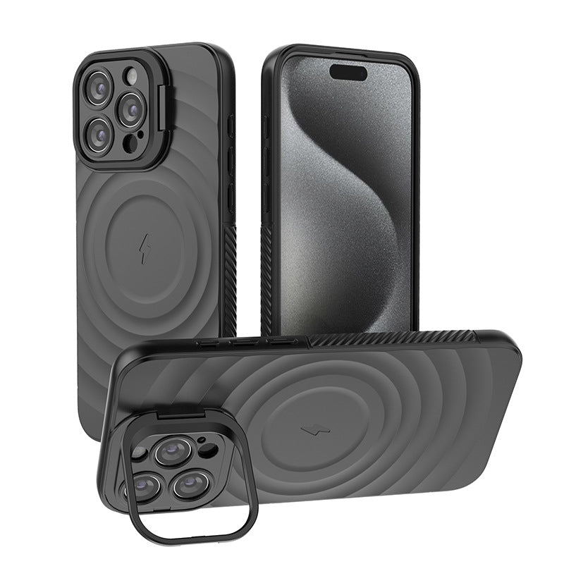Load image into Gallery viewer, iPhone 16/Plus/Pro/Pro Max MagSafe TPU Case with Camera Stand, Shockproof &amp; Anti-Fingerprint Design

