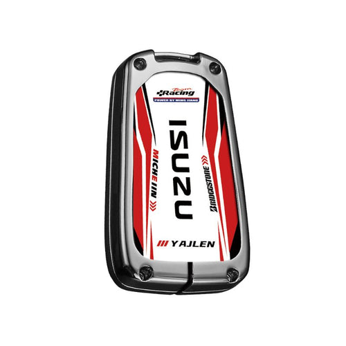 Isuzu Stylish Racing-inspired Design Car Key Fob Case Cover For D-MAX, MU-X (2020-2022)