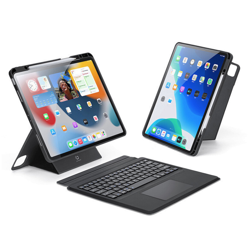 Load image into Gallery viewer, [Detachable][Built-in Pencil Slot] Apple iPad Pro 11-inch 1st/2nd/3rd/4th Gen (2018/2020/2021/2022) Wireless Bluetooth Touchpad Keyboard Case
