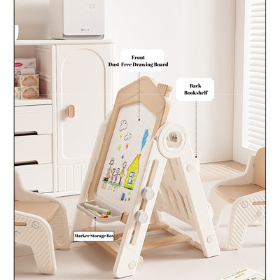 Kids Multifunction Magnetic Learning Easel with Chair – Drawing, Building Blocks & Educational Activity Board - i-Station Mobile Phone & Electronic Device Repair and Accessories