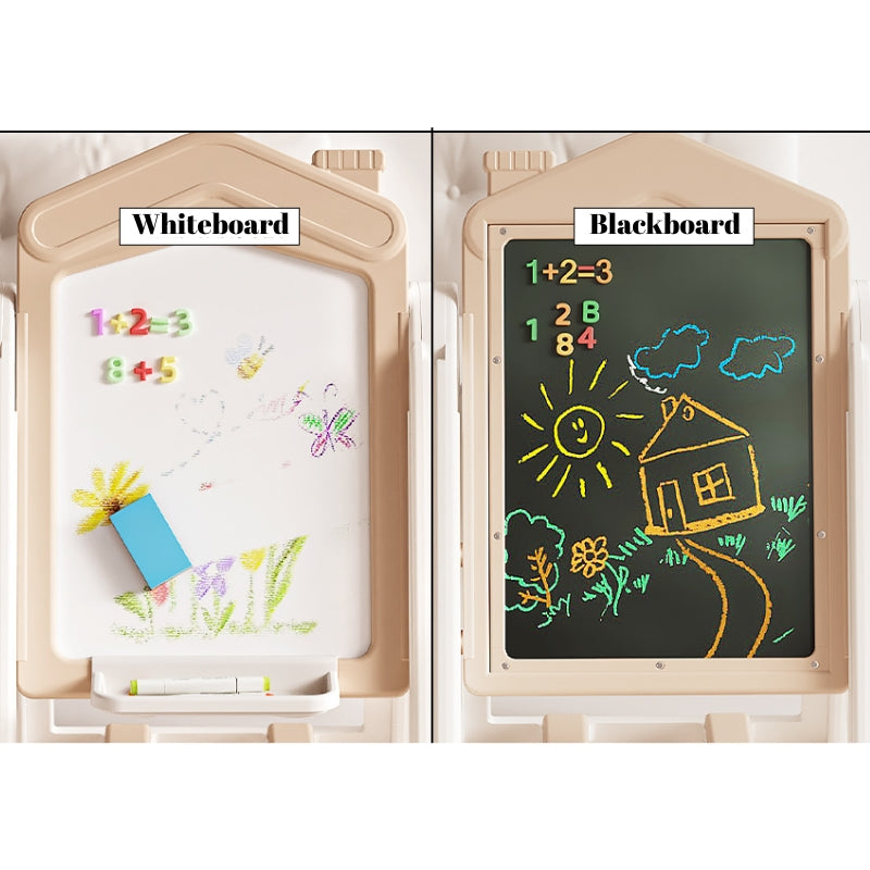 Load image into Gallery viewer, Kids Multifunction Magnetic Learning Easel with Chair – Drawing, Building Blocks &amp; Educational Activity Board - i-Station Mobile Phone &amp; Electronic Device Repair and Accessories
