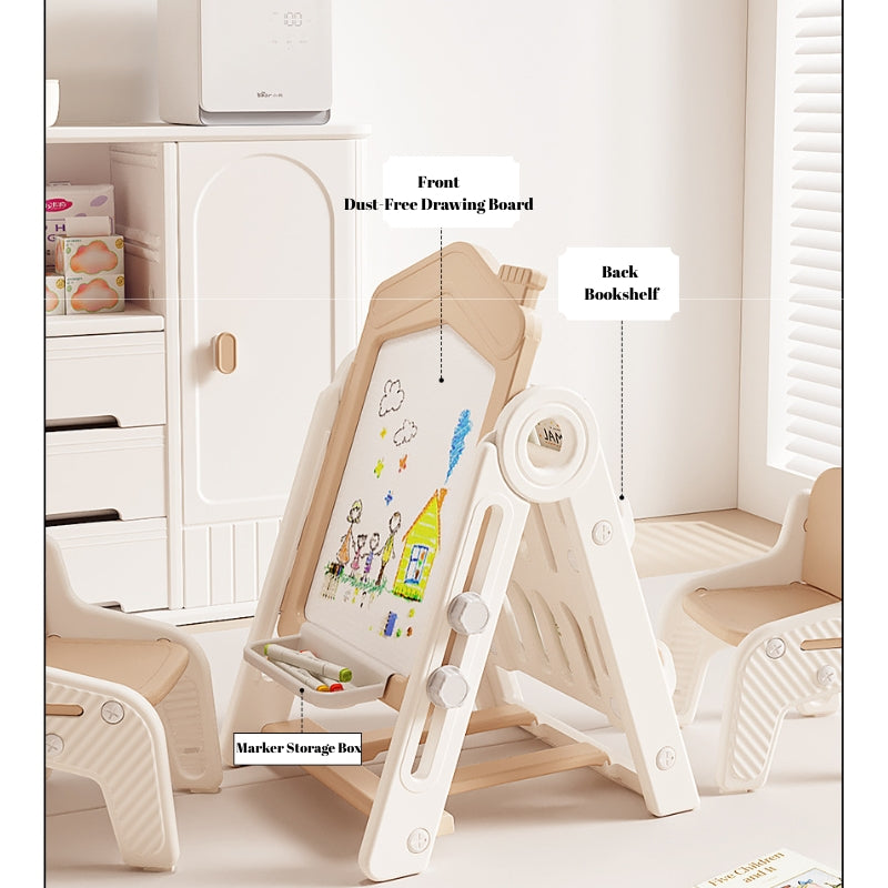 Load image into Gallery viewer, Kids Multifunction Magnetic Learning Easel with Chair – Drawing, Building Blocks &amp; Educational Activity Board - i-Station Mobile Phone &amp; Electronic Device Repair and Accessories
