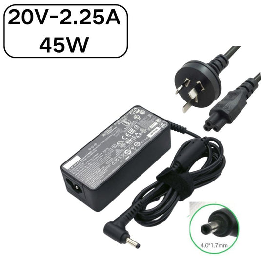 [20V-2.25A/45W][4.0x1.7] Lenovo IdeaPad Miix Chromebook Yoga Laptop AC Power Supply Adapter Charger