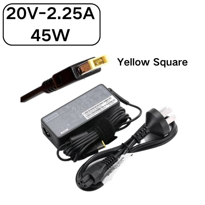 [20V-2.25A/45W][Yellow Square] Original Lenovo Laptop AC Power Supply Adapter Charger - i-Station Mobile Phone & Electronic Device Repair and Accessories