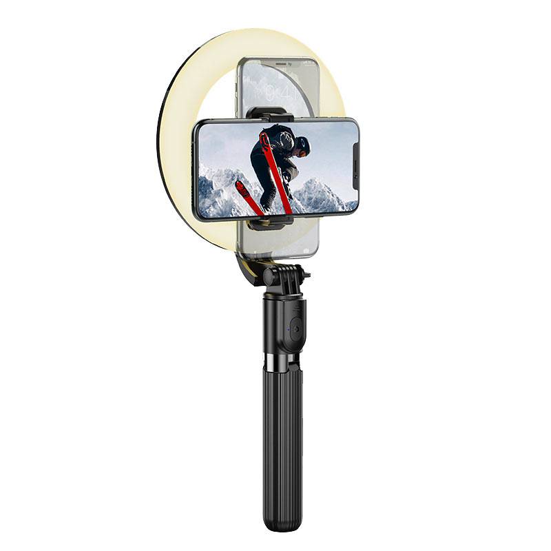 Load image into Gallery viewer, [LV03 Plus] HOCO Universal LED Light Live broadcast Stand Mobile Phone Mount Holder
